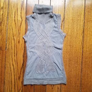 Italian boutique wool short sleeve turtle neck